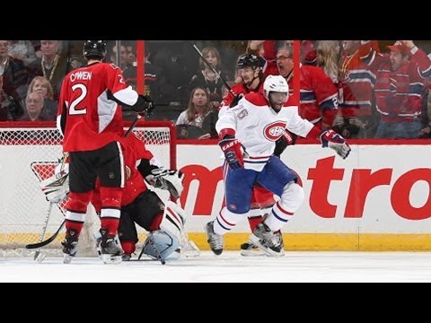 P.K. Subban celebrates after OT winner