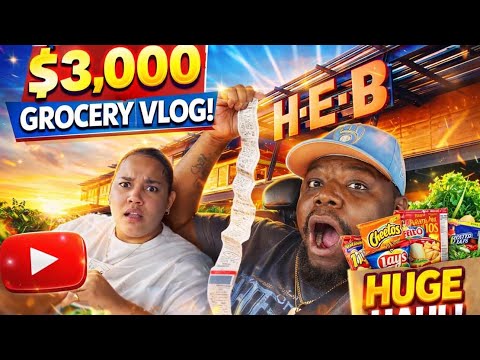 We spent 3k At H-E-B on groceries 