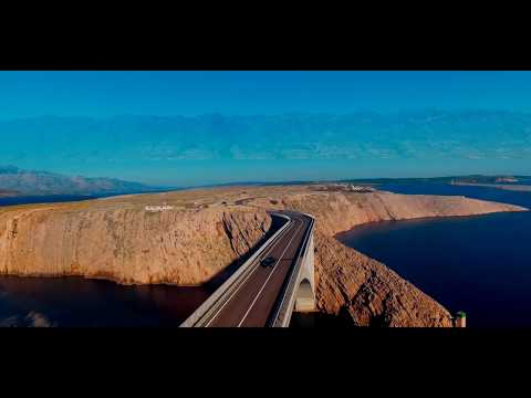 Croatia, Pag, Drone flight (DJI Phantom 3) 4K