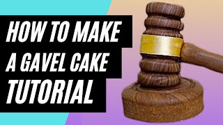 How To Make A Gavel Out Of Wood Effect Icing