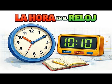 🕒¿Qué hora es? – Aprende a LEER EL RELOJ (para niños) ⏳