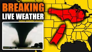 LIVE - Tornado on the Ground - With Storm Chasers