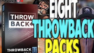 EIGHT THROWBACK PACKS!! OMG THE SEARCH IS REAL | MADDEN 16 ULTIMATE TEAM PACK OPENING