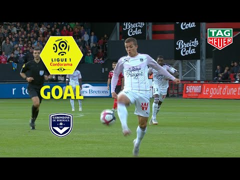 Goal Nicolas DE PREVILLE (90' +5) / EA Guingamp - Girondins de Bordeaux (1-3) (EAG-GdB) / 2018-19