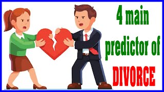Thumbnail for 4 Main Predictor Of Divorce John Gottman