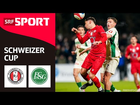 FC Rapperswil-Jona - FC St.Gallen | Highlights - Schweizer Cup 2025/26 - Achtelfinal | SRF Sport
