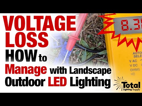 Outdoor LED Landscape Lighting Voltage Loss Explained & How to Manage