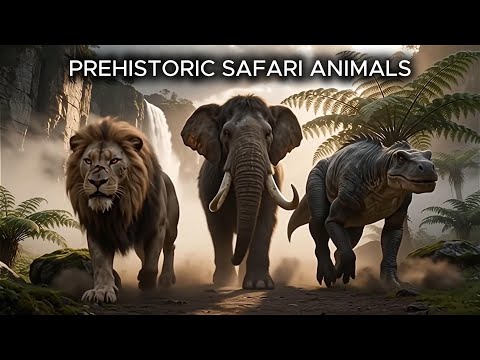 ABC Prehistoric Safari Animals Sounds Song | Fantasy colorful animals for kids | Giggles and Toons