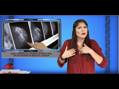 Heat camera at tourist attraction spots woman's breast cancer (ASL - 10.27.19)