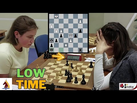 Cautious Pawn Push under Time Pressure | Olga Badelka vs Marina Gajcin