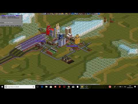 We are playing  Open TTD and look at the transport hub!