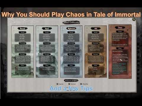 Why You Should Play Chaos Difficulty in Tale of Immortal and a few Tips for Chaos Run