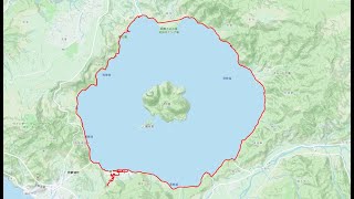【自転車車載】【5倍速】自転車で洞爺湖一周＋金比羅火口散策 20210627