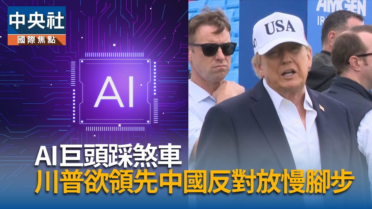 AI巨頭踩煞車  川普反對放慢腳步
