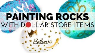 How to Paint Rocks with Dollar Store Supplies