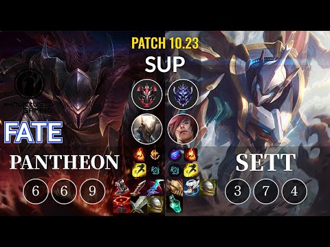 IG Fate Pantheon vs Sett Sup - KR Patch 10.23
