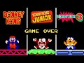 Evolution Of Donkey Kong 1 2 3 GAME OVER Screens Mega Video