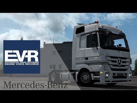 ETS2  1.32 New Engine Sound by EVRecords for Mercedes benz MP3
