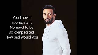 Craig David - Focus [Lyrics]