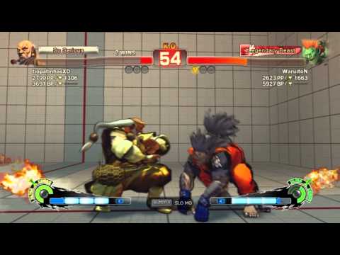 SFIV AE - tiopatinhasxD (Gouken) vs WaruitoN (Blanka) - LIVE PC