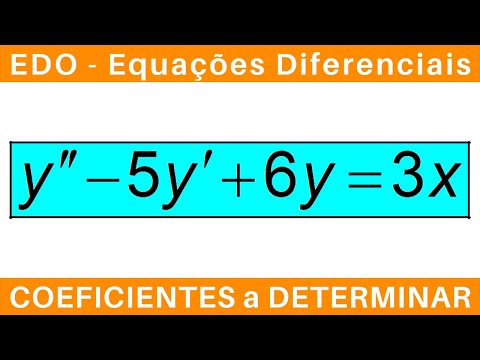 EDO: EQUAÇÕES DIFERENCIAIS ✴️ MÉTODO dos COEFICIENTES INDETERMINADOS #edo #exercícios