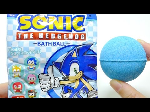 Sonic The Hedgehog Bath Ball Surprises | ASMR Unboxing Bath Bomb