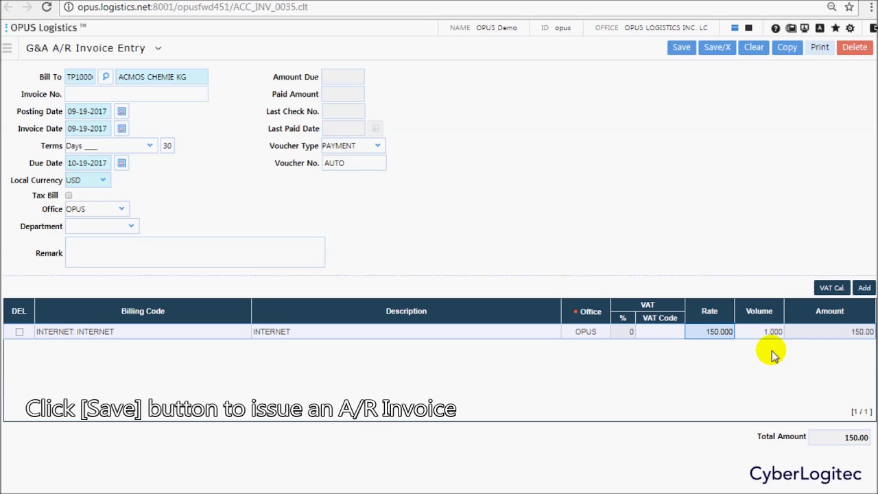 Logistics Training - Billing for General and Administration Expense