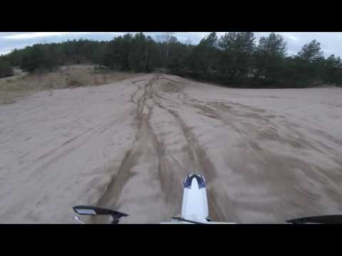 Creating my own track, motocross fun in the woods! GoPro Session POV mount 2016.
