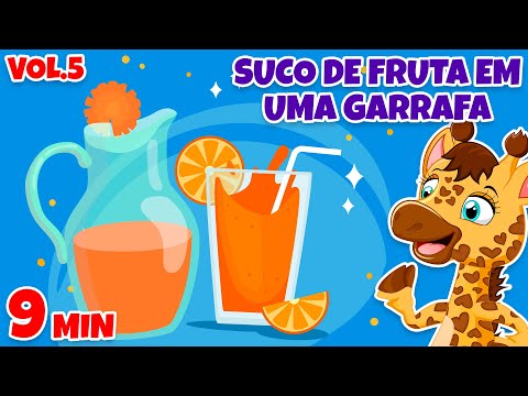 Suco de Fruta Em Uma Garrafa Vol. 5 - Giramille 5 min | Desenho Animado Musical