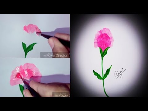 How to draw a flower step by step in 4 minutes/ Devyani chaubey