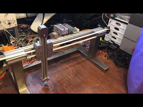 Gantry xy - T-Bot CNC 2 axis first test
