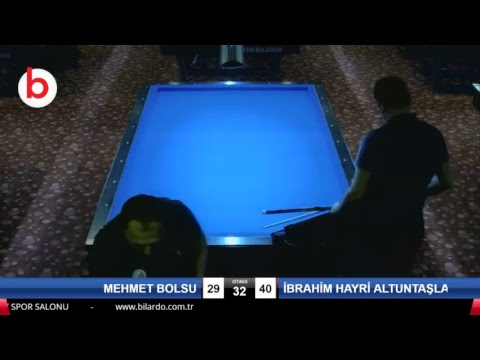 MEHMET BOLSU & İBRAHİM HAYRİ ALTUNTAŞLAR Bilardo Maçı - 2019 - TÜRKİYE 1.LİGİ-2.TUR