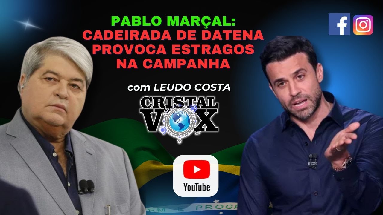 PABLO MARÇAL: CADEIRADA DE DATENA PROVOCA ESTRAGOS NA CAMPANHA