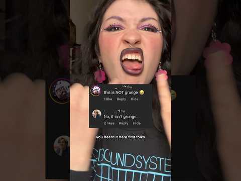 is THIS grunge makeup?!🖤💖