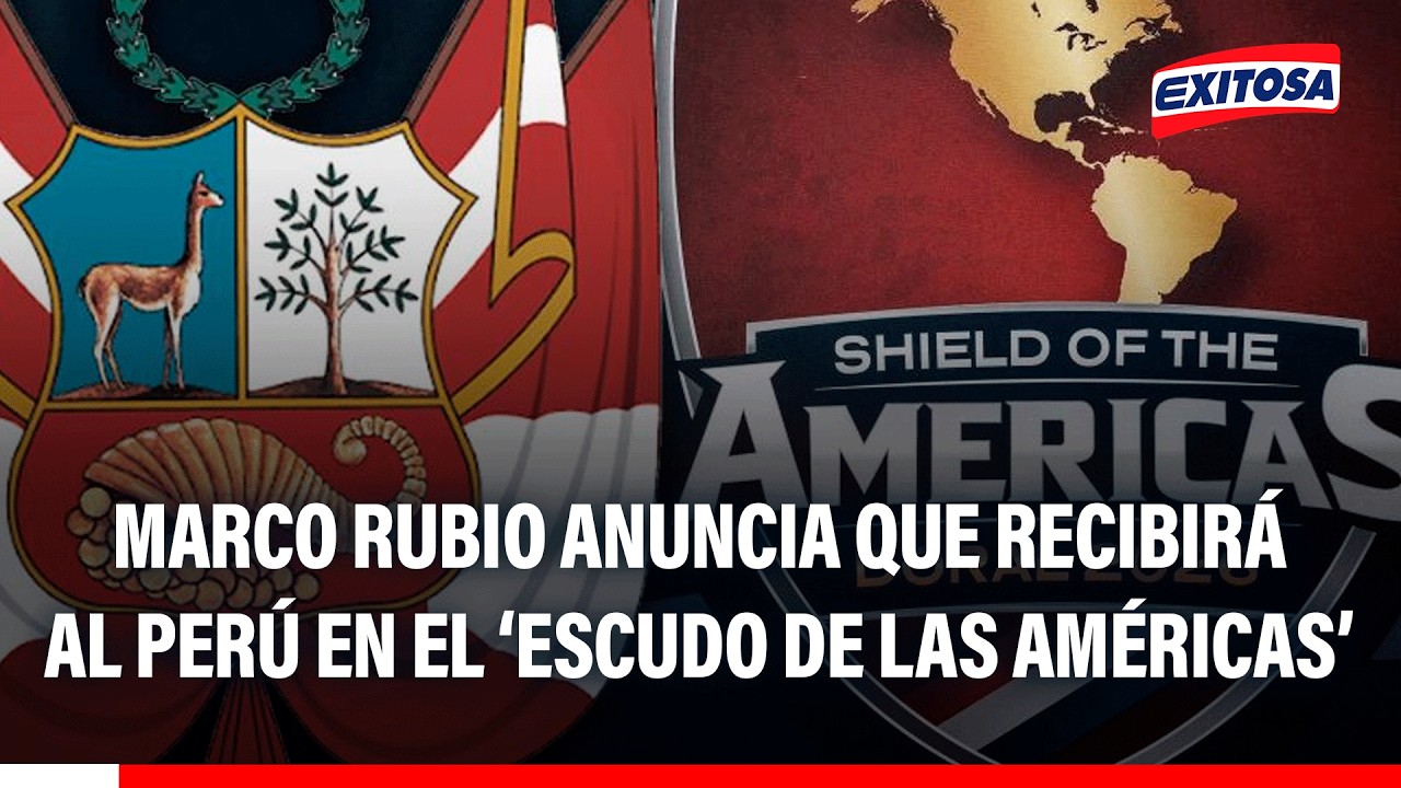 🔴🔵 Marco Rubio anuncia que recibirá al Perú en el 'Escudo de las Américas'
