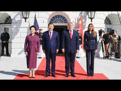 Watch: Xi, Trump have tea chat at White House