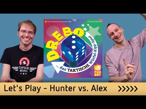 Drebo– Brettspiel – Let's Play Hunter vs. Alex