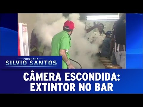 Câmera Escondida (18/09/16) - Extintor no Bar