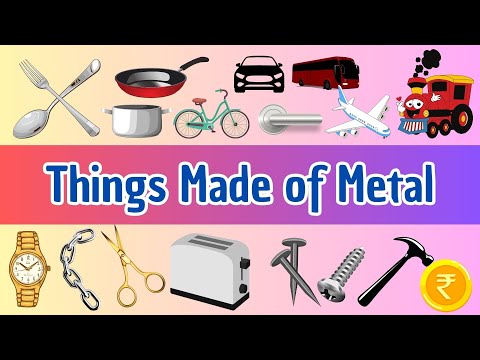 20 Things Made of Metal for Kids | Learn Metal Objects with Fun Examples!