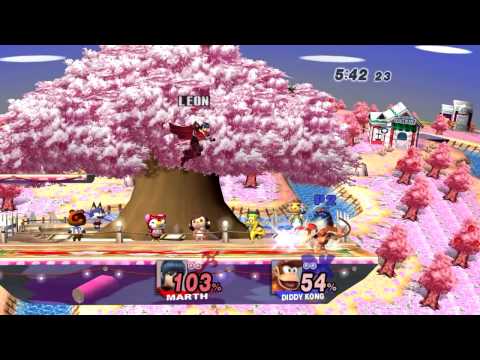 [DS] W½F - Leon (Marth) VS Luigi Player (Diddy) [1]