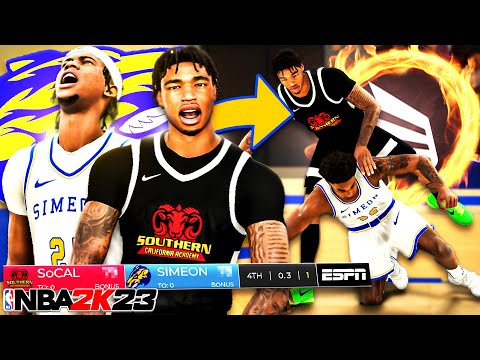 NBA 2K23 HSH #10  -  TOP HIGHSCHOOL RIVALS CLASH CJ MATTHEWS VS 5 STAR JASEAN TYLER! GAME WINNER!?!