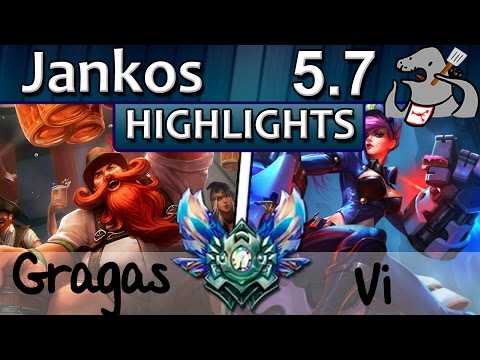 [Highlights] Jankos - Gragas vs Vi - Jungle - Diamond S5 | 2