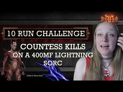 10 run challenge - Countess kills (The Forgotten Tower) | Diablo 2 Resurrected Ladder Patch 2.4