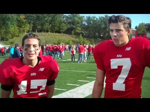 Post-Game Interview w/ SJU Wide Receivers Brent Graboski and Sam Pederson- 2010 Concordia-Moorhead
