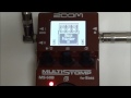 ZOOM MS-60B MULTISTOMP for Bass Patch 1 to 10 TEST