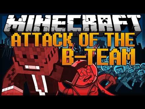 Minecraft: BEGINNING MACHINIMA Attack of the B-Team Modded Survival #1