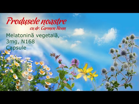 Melatonină vegetală, N168, 20 capsule