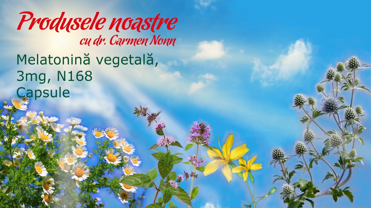 Melatonină vegetală, N168, 20 capsule