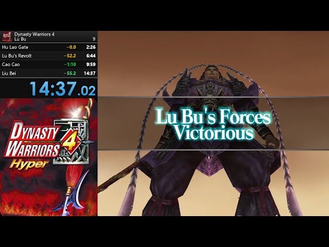 Dynasty Warriors 4 Hyper - Speedrun - Lu Bu - Hard - WR