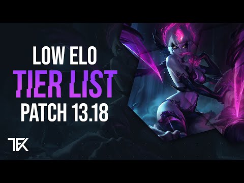 Low Elo Tier List | Patch 13.18 | german | TFK